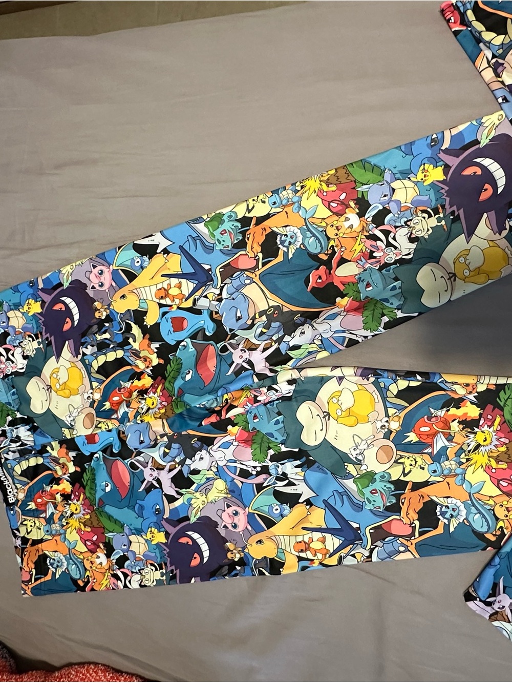 BlackMilk Black Multicolor Pokémon Character Leggings - Picture 4 of 4